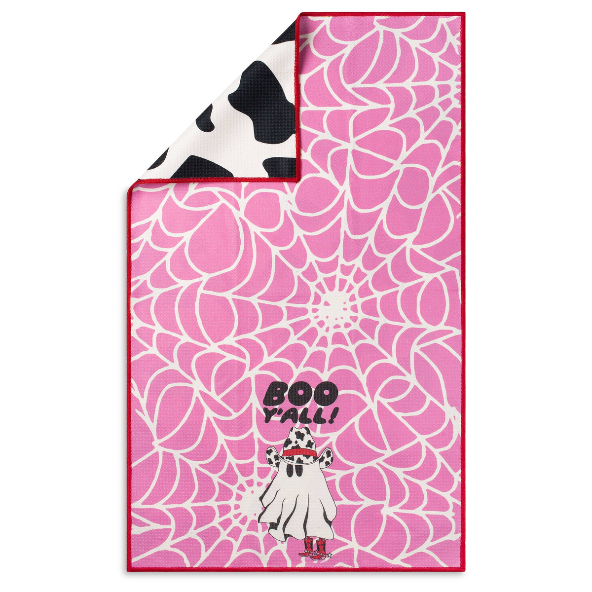 Boo Y'all Western Ghost Halloween Microfiber Kitchen Towel