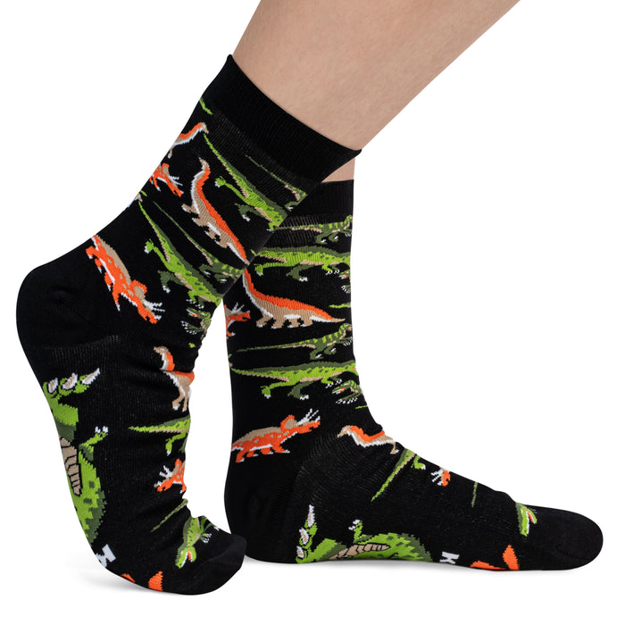 I'm Rexy And I Know It Dinosaur Socks