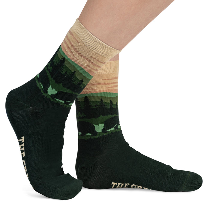 Great Smoky Mountains Landscape Socks