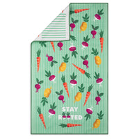 Stay Rooted Vegetable Garden Microfiber Kitchen Tea Towel