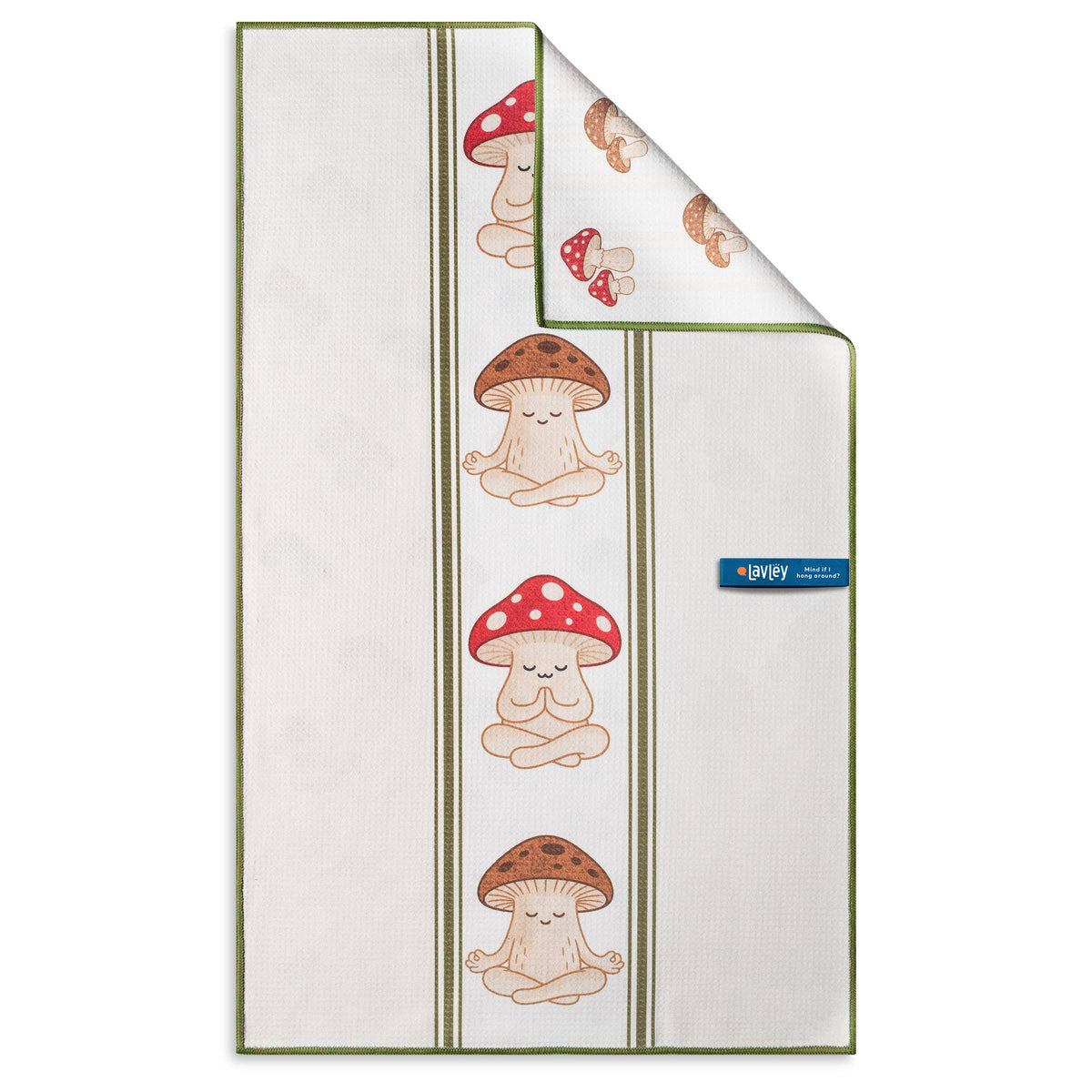 Let That Shiitake Go Mushroom Microfiber Kitchen Tea Towel 