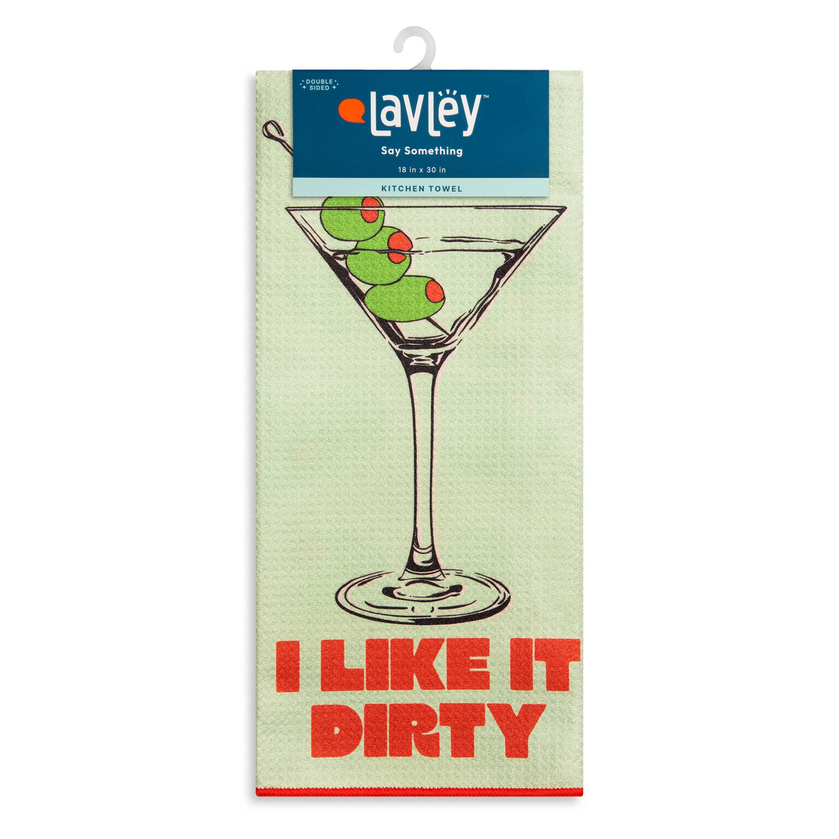I Like It Dirty Funny Martini Microfiber Kitchen Tea Towel