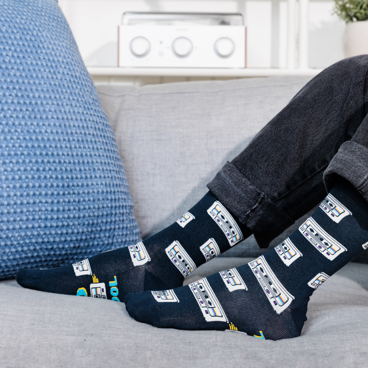 Old School Socks for Music Lovers and Birthday Gift for Men