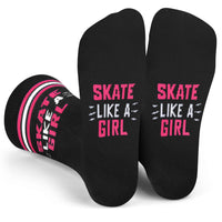 Skate Like a Girl Socks for Women who Play Hockey