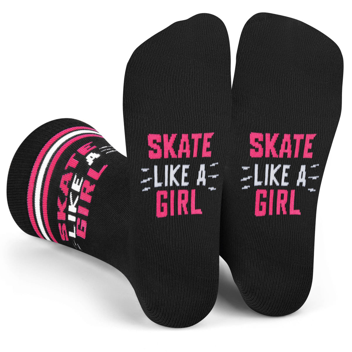 Skate Like a Girl Socks for Women who Play Hockey