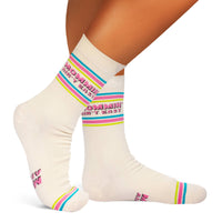 Mommin' Aint Easy Funny Socks for Mom One Size fits Most