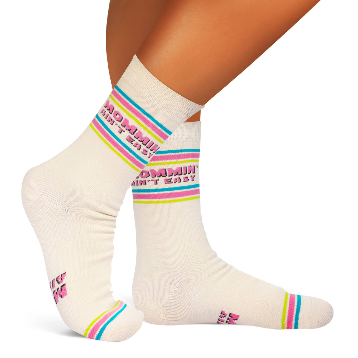 Mommin' Aint Easy Funny Socks for Mom One Size fits Most
