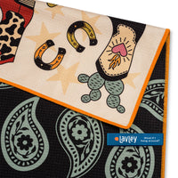 Howdy Cute Western Cowboy Decor Microfiber Kitchen Tea Towel