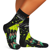 Get In Loser Funny Bigfoot & Alien Crazy Socks for Men