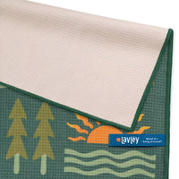 I'd Rather Be in the Mountains Microfiber Kitchen Tea Towel