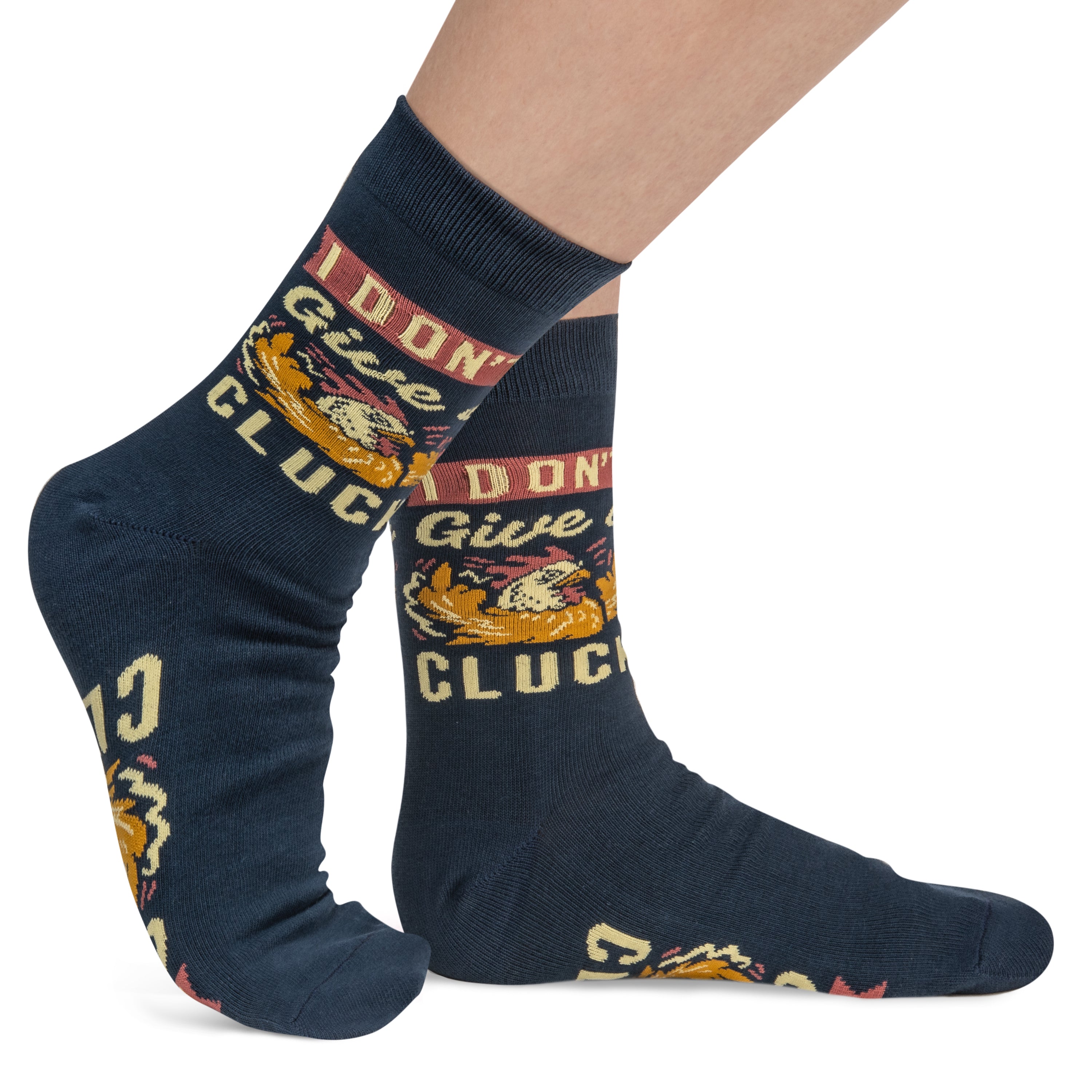 I Don't Give a Cluck Funny Chicken Socks