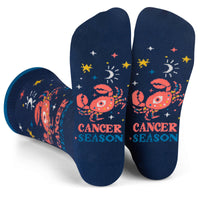 Cancer Season Astrology Socks Birthday Gift for Women
