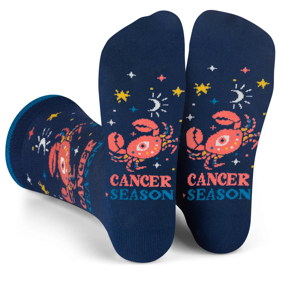 Cancer Season Astrology Socks Birthday Gift for Women