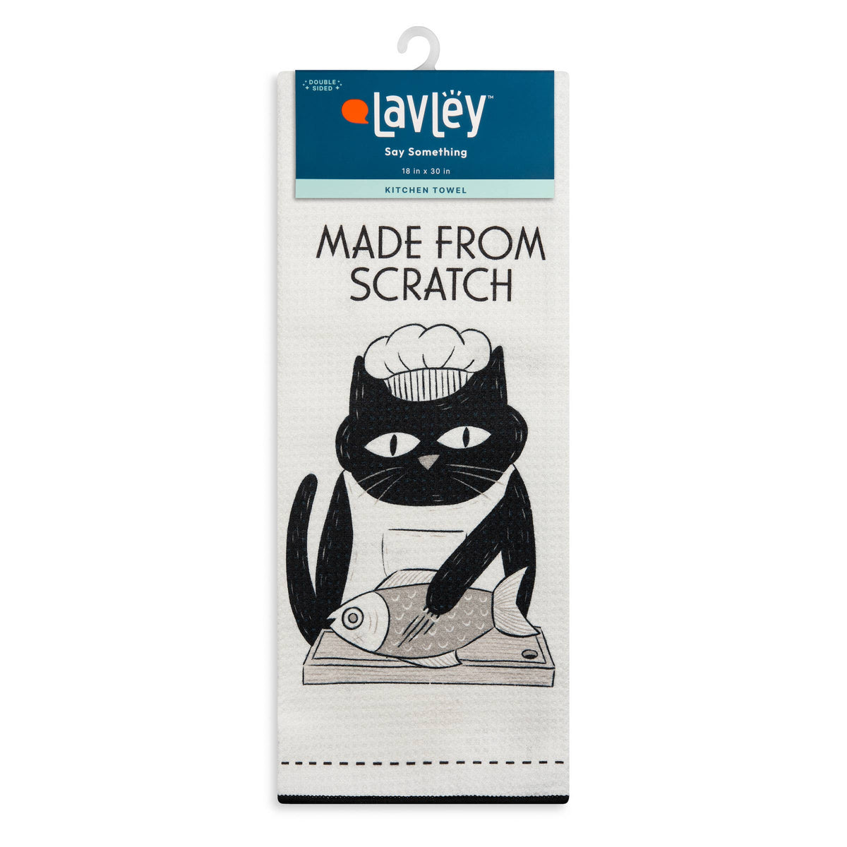 Made From Scratch Funny Cat Microfiber Kitchen Tea Towel