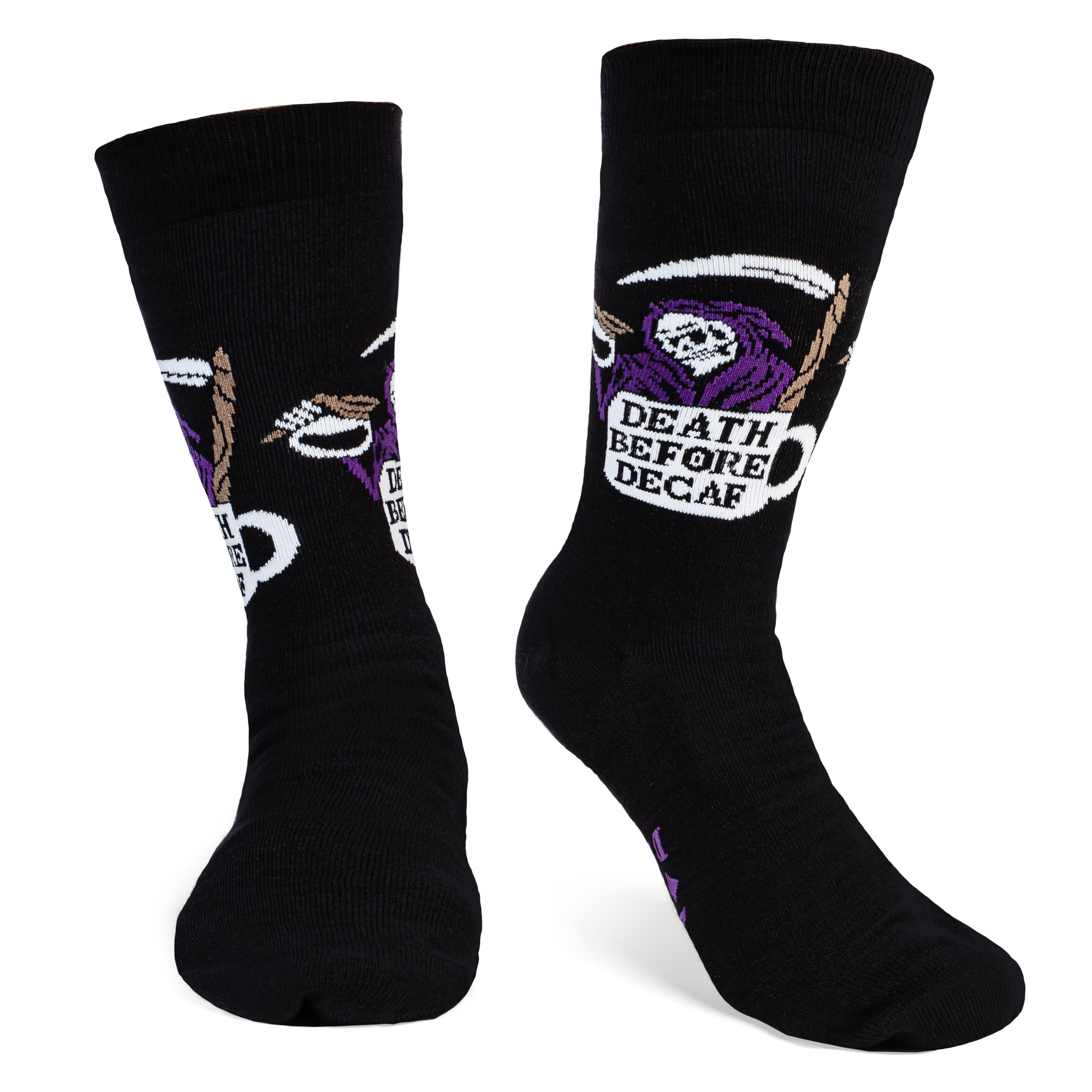 Death Before Decaf Socks for Coffee Lovers