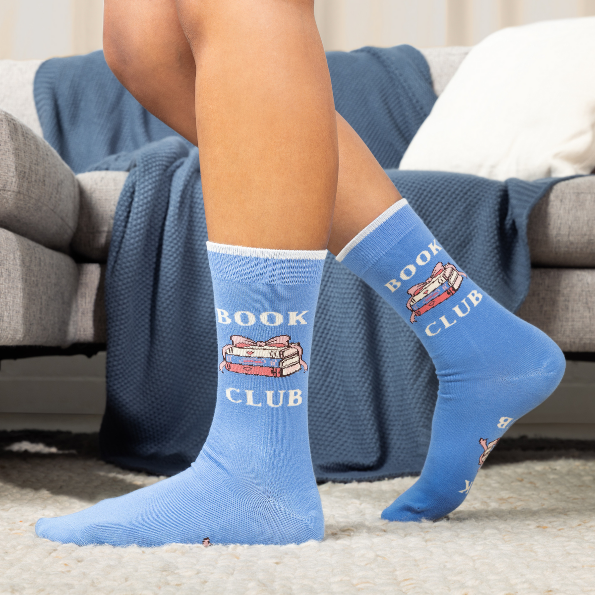 Book Club Socks Gift for Women who Love Reading