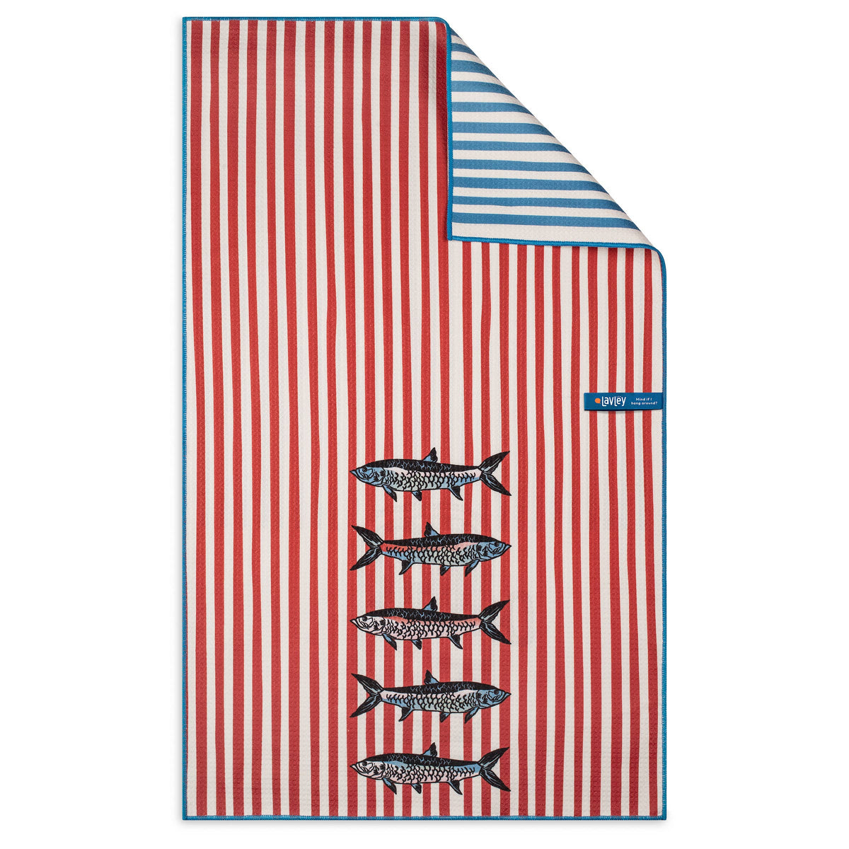 Stay Salty Cute Sardine Design Microfiber Kitchen Tea Towel