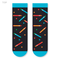 Crayon Crew Colorful Crazy Socks for Kids