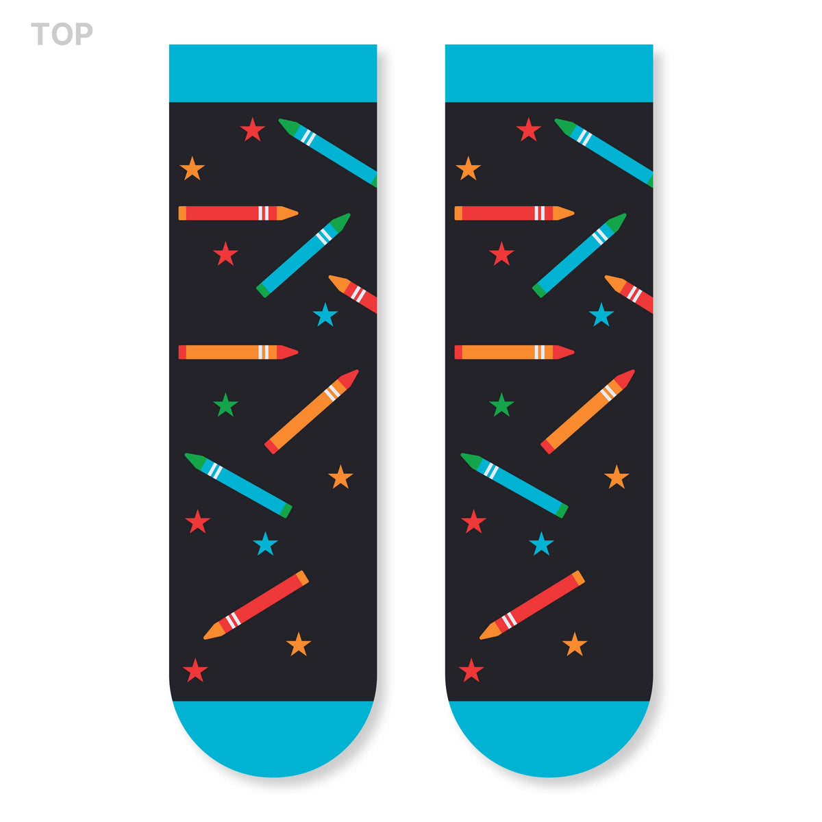 Crayon Crew Colorful Crazy Socks for Kids