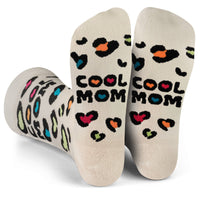 Cool Mom Socks with Cute Colorful Leopard Print Design