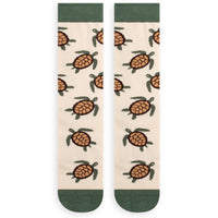 Go With The Flow Sea Turtle Socks for Men and Women