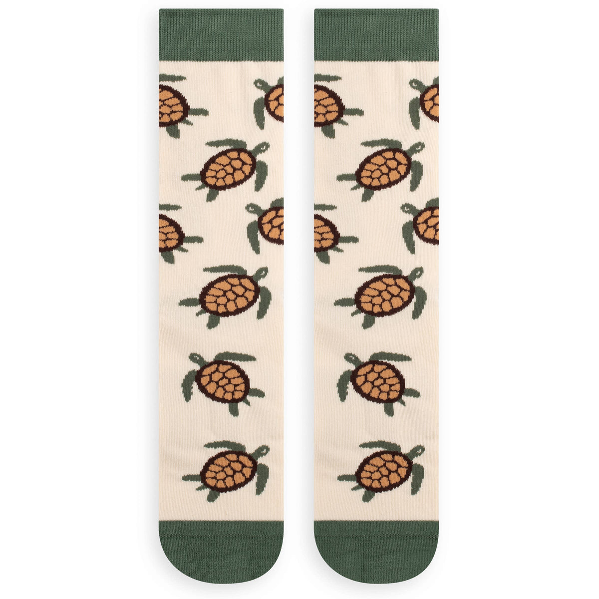 Go With The Flow Sea Turtle Socks for Men and Women