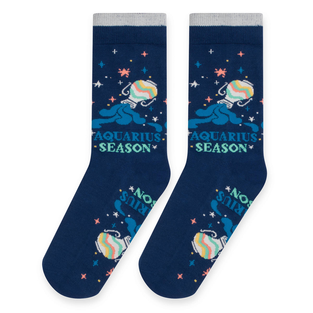 Aquarius Season Astrology Socks Birthday Gift for Women