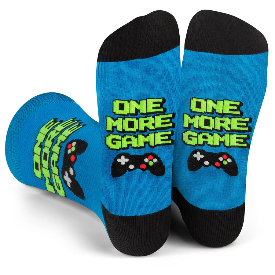One More Game Video Game Socks for Men and Teens