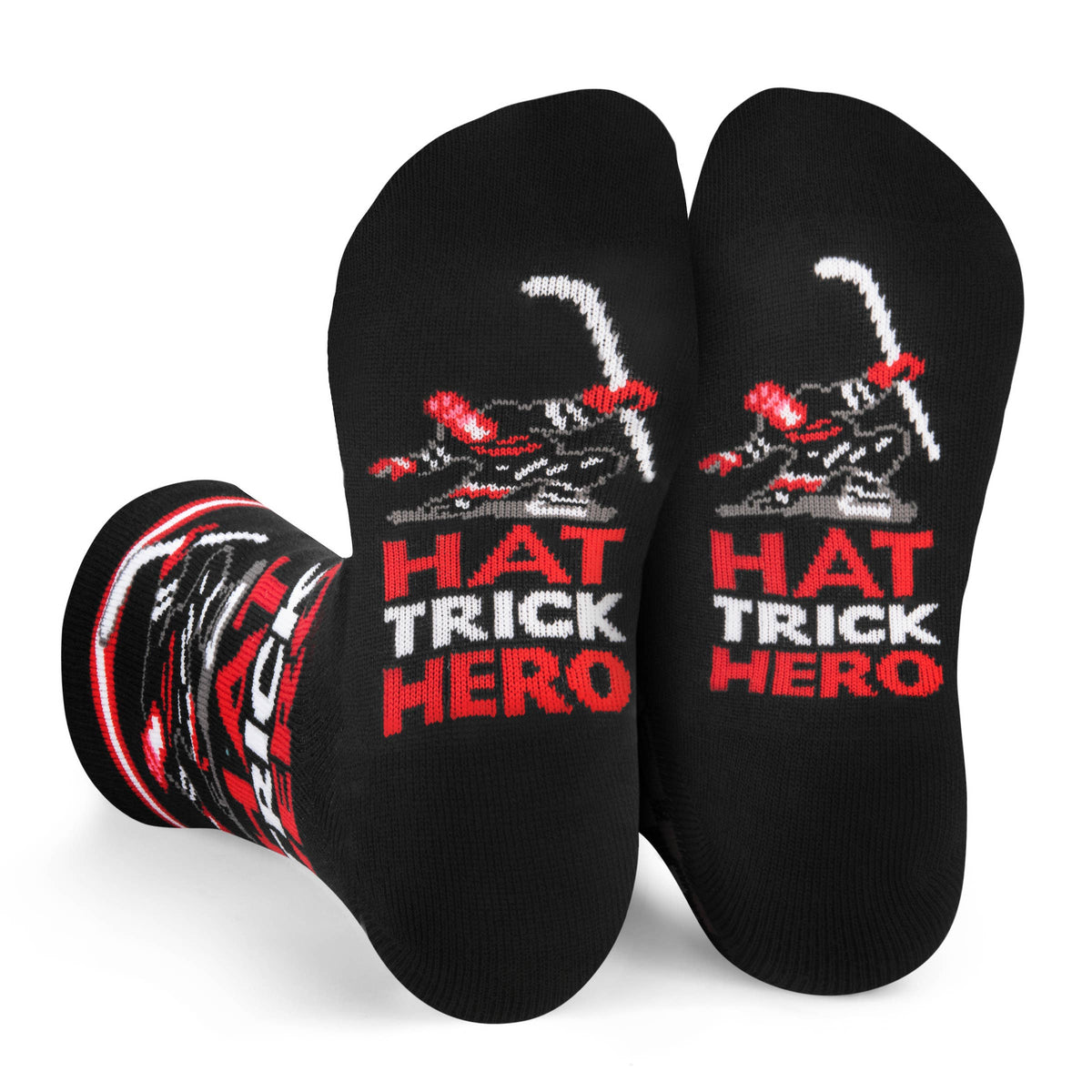 Hat Trick Hero Cool Hockey Socks for Kids