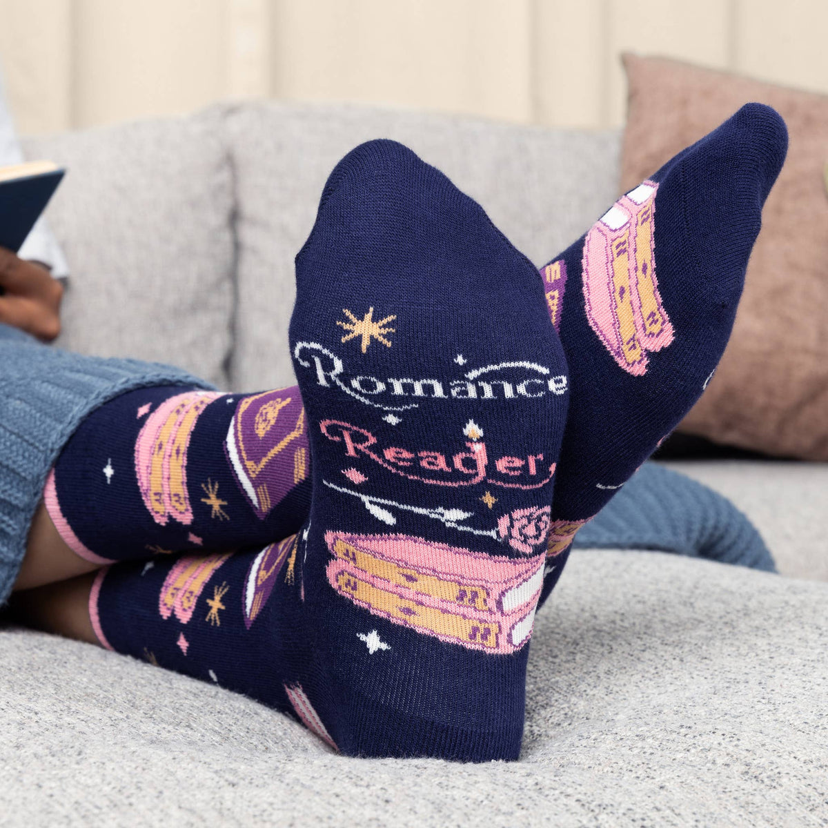 Romance Reader Socks for Women who Love Books and Reading