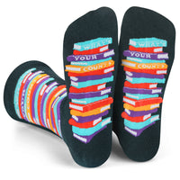 What's Your Count Funny Book Socks For Reading Lovers
