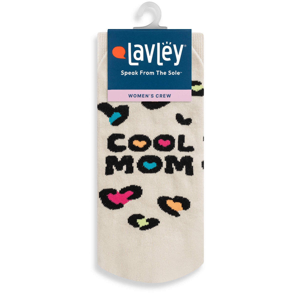 Cool Mom Socks with Cute Colorful Leopard Print Design