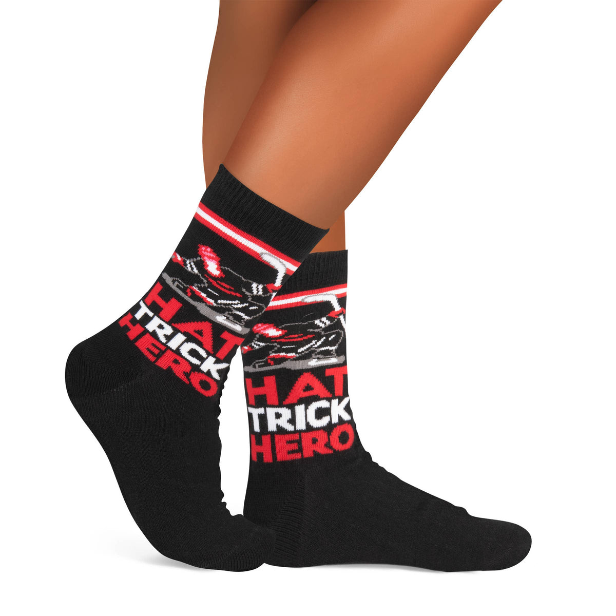 Hat Trick Hero Cool Hockey Socks for Kids
