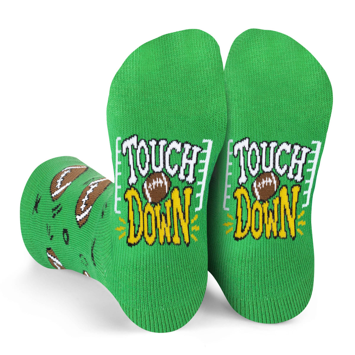 Touchdown! Crazy Colorful Football Kids Socks