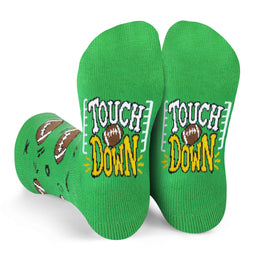 Touchdown! Crazy Colorful Football Kids Socks