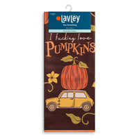 I F****ing Love Pumpkins Fall Microfiber Kitchen Tea Towel