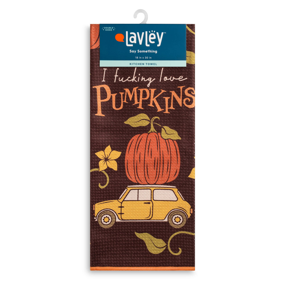 I F****ing Love Pumpkins Fall Microfiber Kitchen Tea Towel