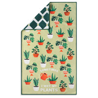 Sometimes I Wet My Plants Funny Microfiber Kitchen Tea Towel