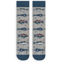 More Bass Funny Fishing Socks for Men who Fish