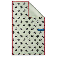 Who Rescued Who Cute Dog Lover Microfiber Kitchen Tea Towel