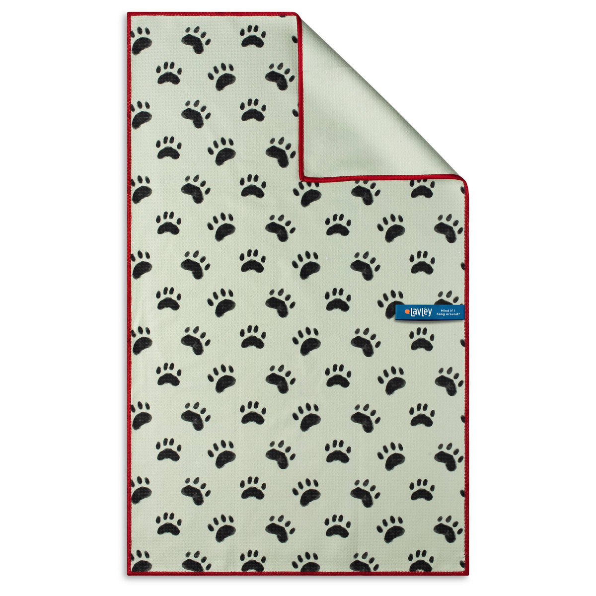 Who Rescued Who Cute Dog Lover Microfiber Kitchen Tea Towel