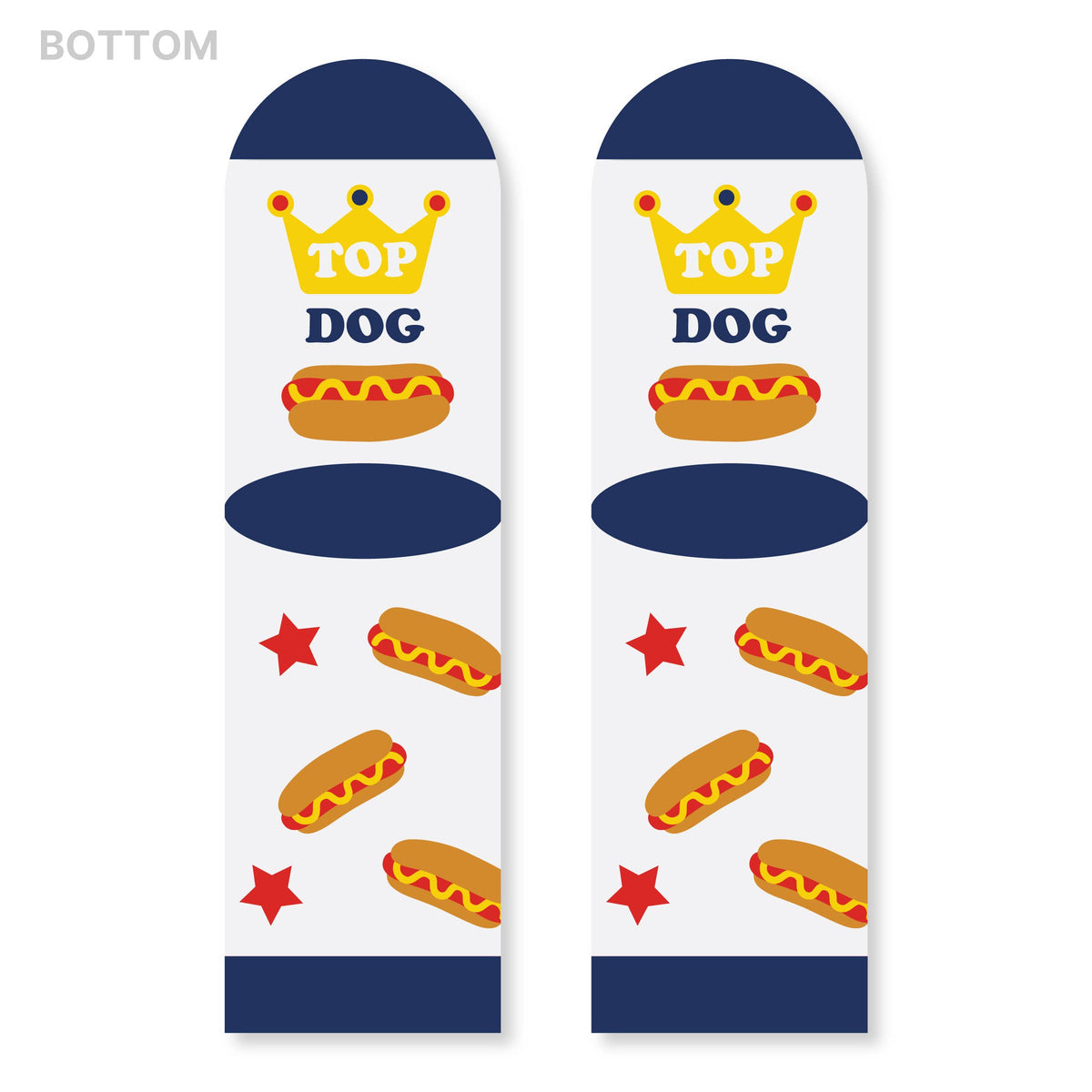 Top Dog Crazy Colorful Hot Dog Socks for Kids