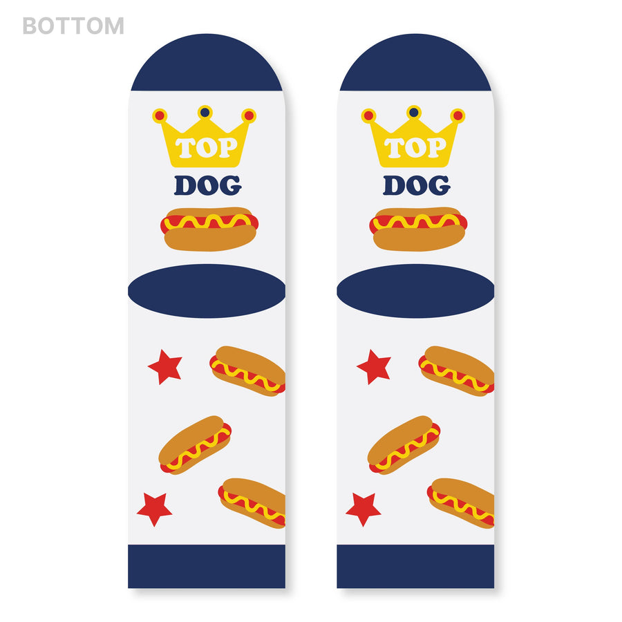 Top Dog Crazy Colorful Hot Dog Socks for Kids