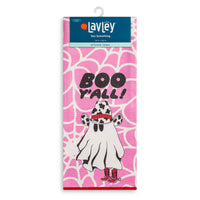 Boo Y'all Western Ghost Halloween Microfiber Kitchen Towel