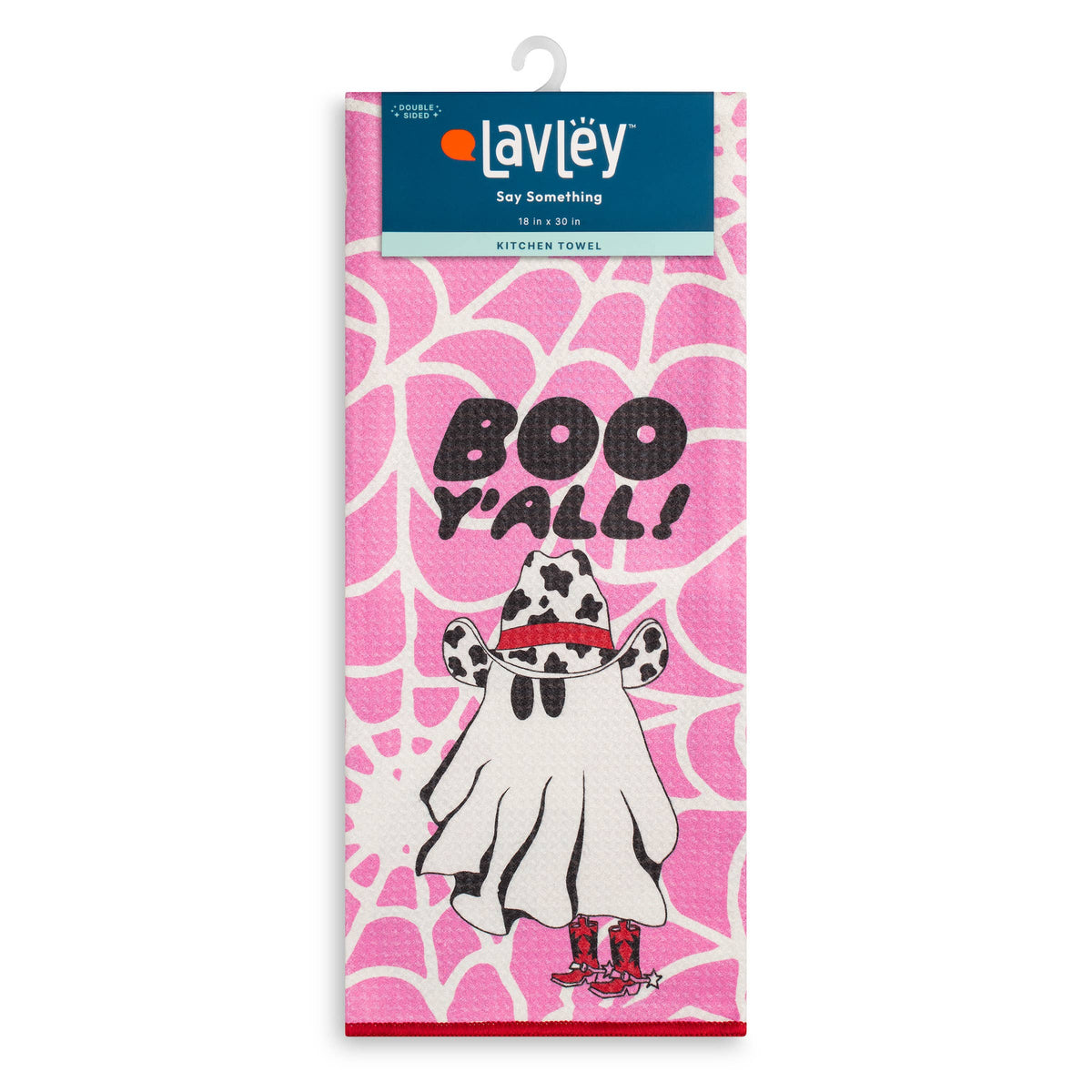 Boo Y'all Western Ghost Halloween Microfiber Kitchen Towel