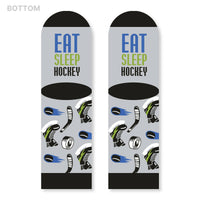 Eat, Sleep, Hockey Kids Socks for Boys and Girls
