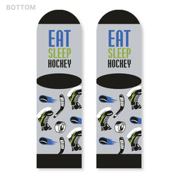 Eat, Sleep, Hockey Kids Socks for Boys and Girls