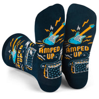 Amped Up Music Socks for Men and Women Guitar Players