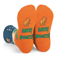 My Favorite Dino is a Nugget Crazy Dinosaur Socks for Kids