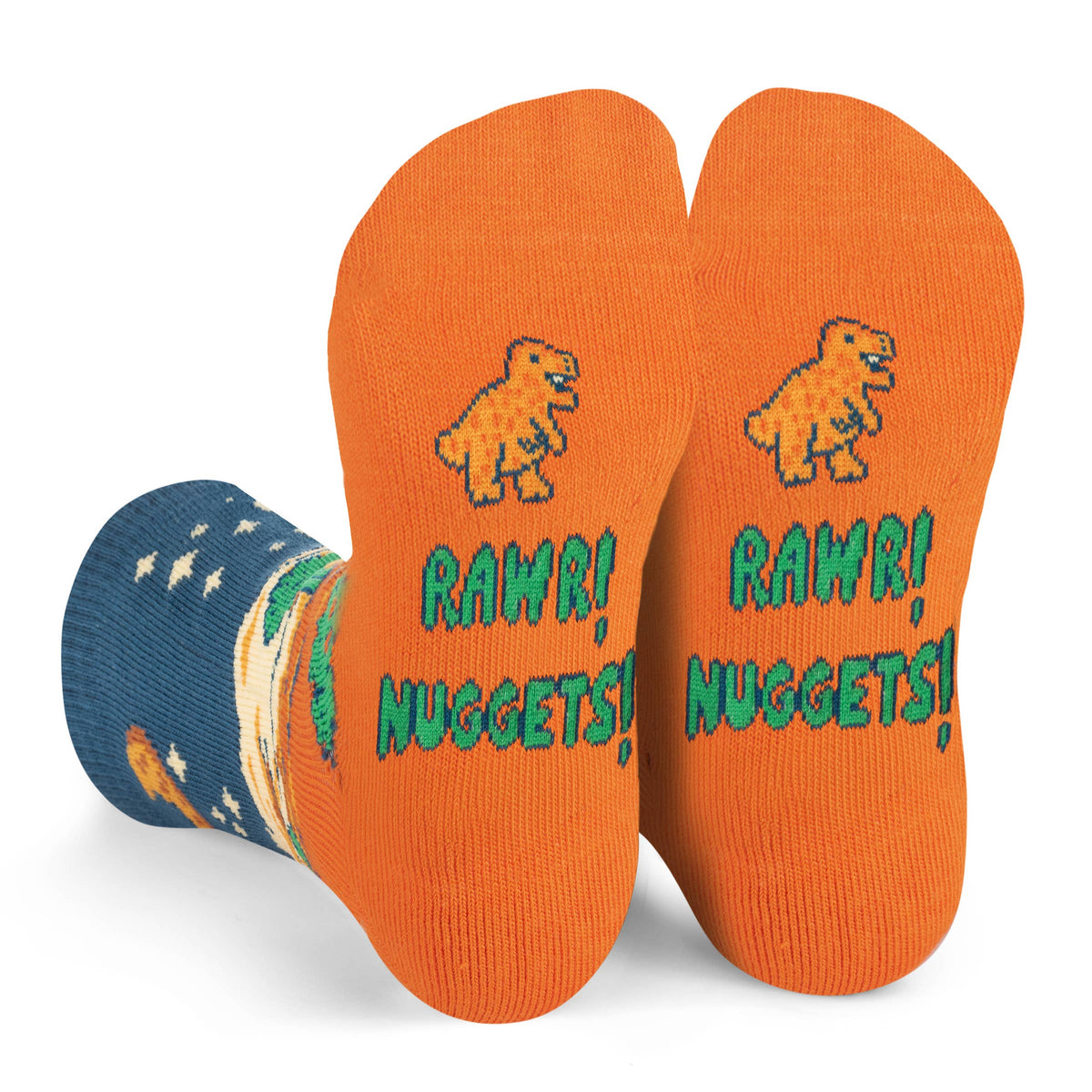 My Favorite Dino is a Nugget Crazy Dinosaur Socks for Kids